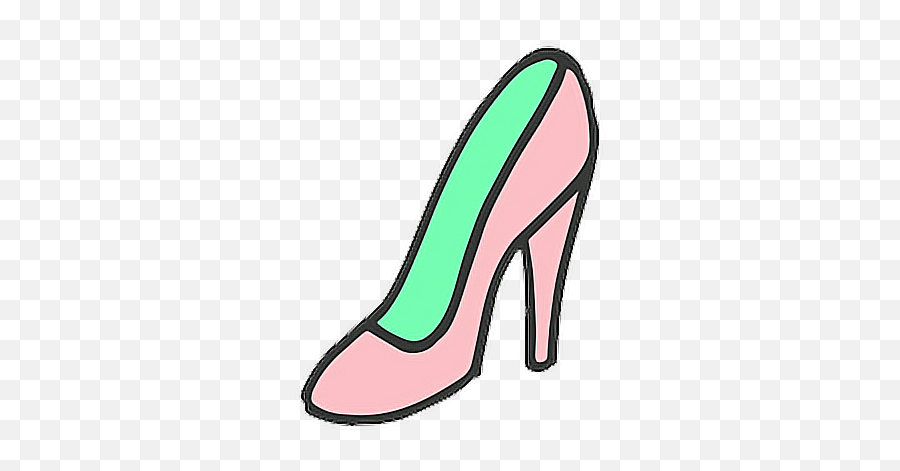 Girl Zapatos Tumblr Sticker - Round Toe Emoji,Emojis De Zapatoa