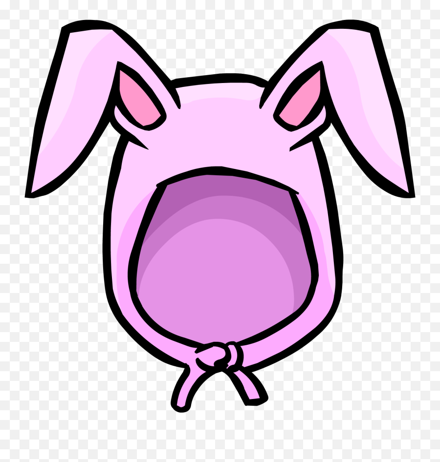 Pink Bunny Ears - Clipart Bad Bunny Logo Emoji,Ski Bunny Emoji