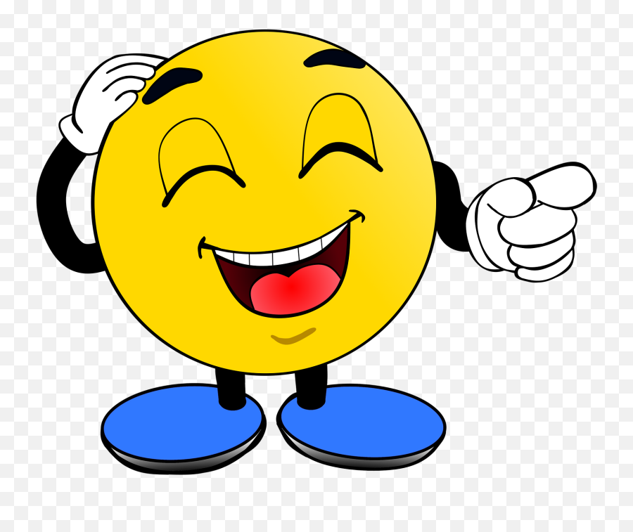 Smiley Laugh At Humor - Joke Emoji,Laughing Emoticon