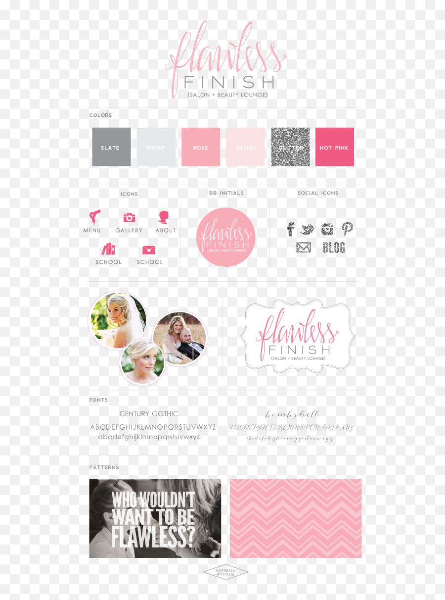 Pin On Brand Board - Beauty Salon Brand Identity Emoji,Color Emotion Guide Logo Company