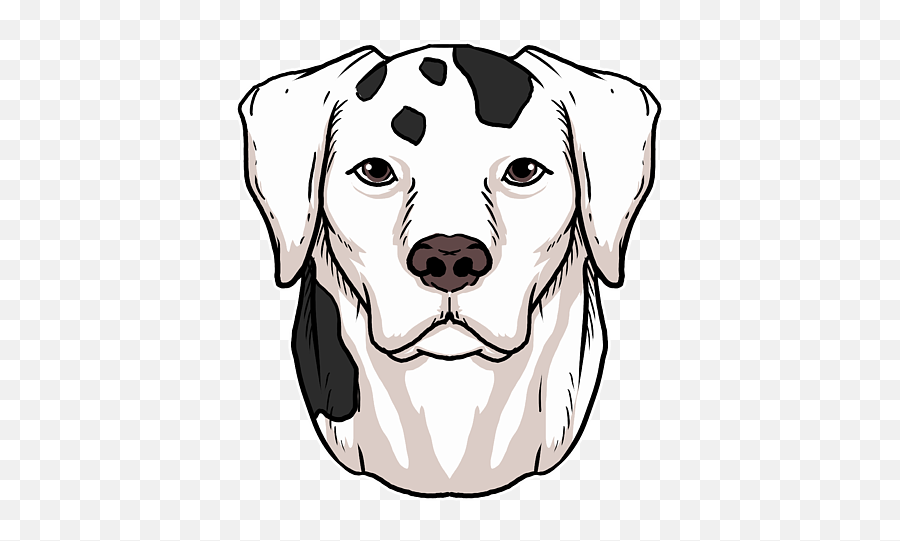 Funny Dalmatian Dog Head Dog Gift Sticker - Ancient Dog Breeds Emoji,Dog Dog Heart Emoji Puzzle