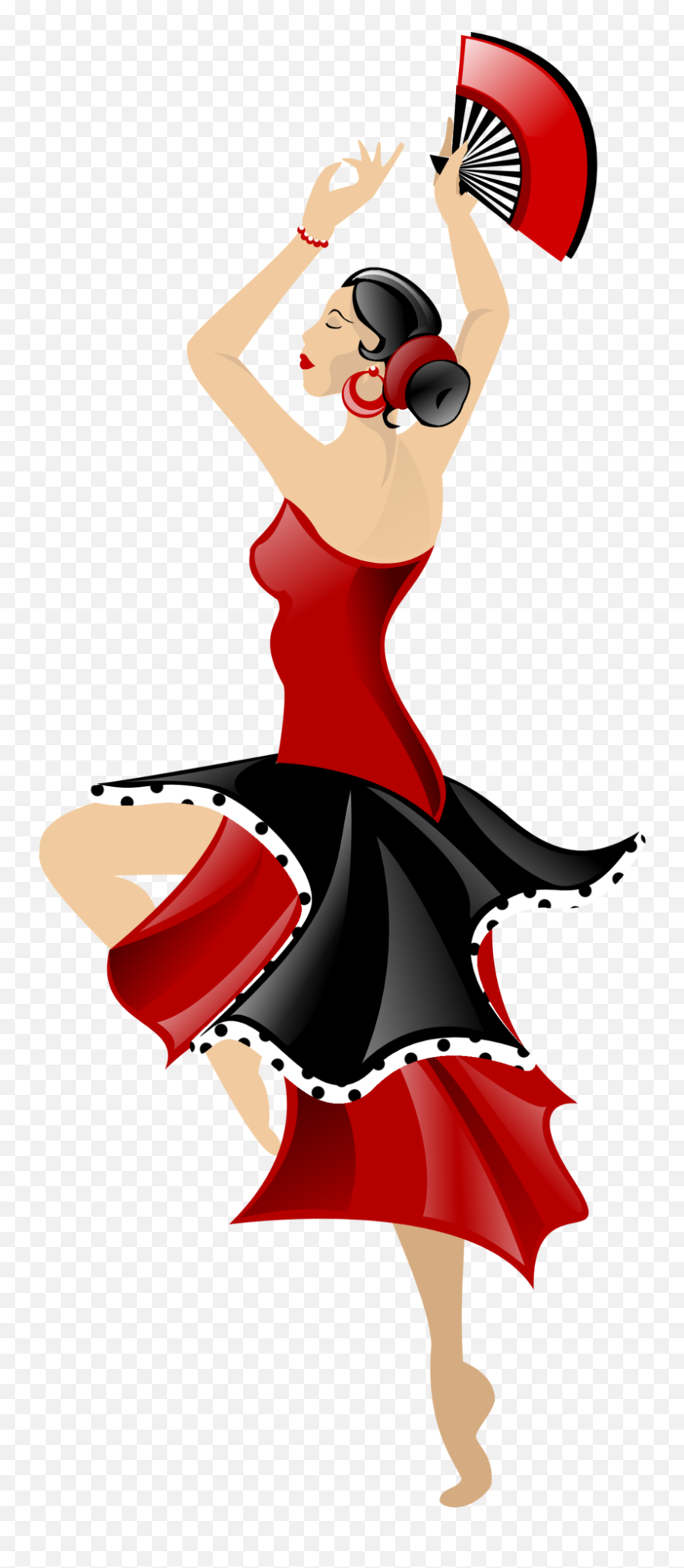 Dancer Clipart Cartoon Dancer Cartoon - Dance Emoji,Flamenco Dancer Emoji