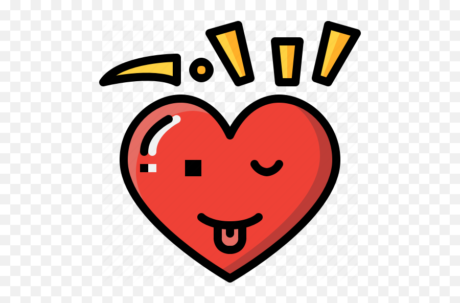 Emoji Emotion Feeling Funny Heart - Drunk Heart,Valentine Emoji