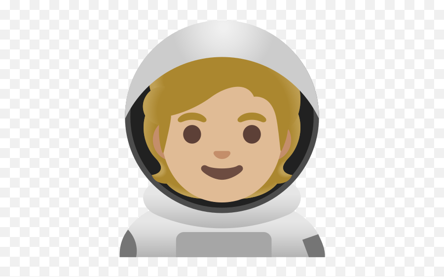 Astronauta Con Tono De Piel Claro Medio - Happy Emoji,Caracol Emojis Png