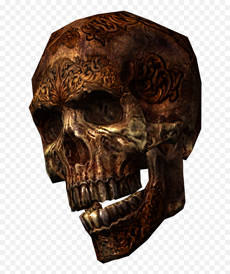 Skull - Skyrim Skull Emoji,Skull & Acrossbones Emoticon