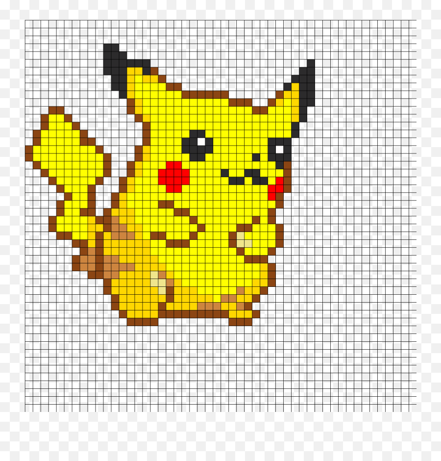 Fuse Bead Patterns - Pikachu Perler Bead Pattern Emoji,Small Emoji Beads