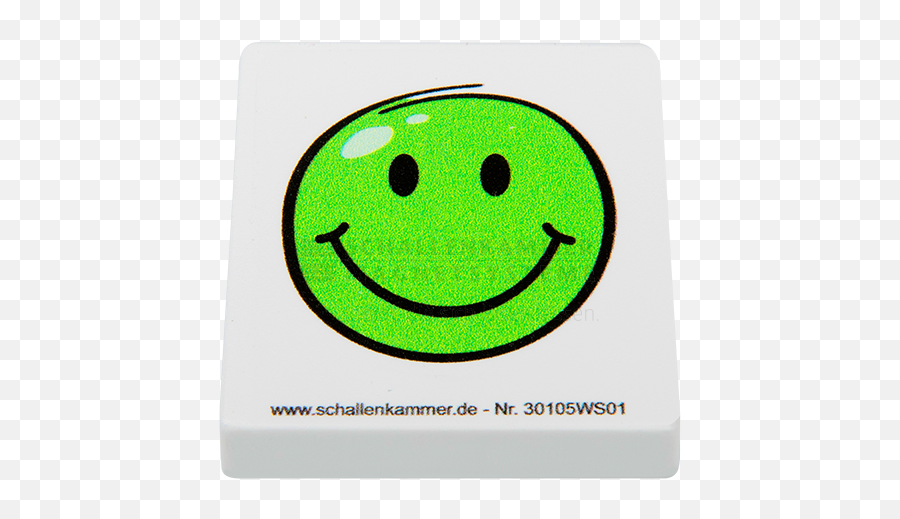 Organisationsmagnet Weiß Bedruckt Mit Symbol Smiley Lachend - Happy Emoji,L Emoticon