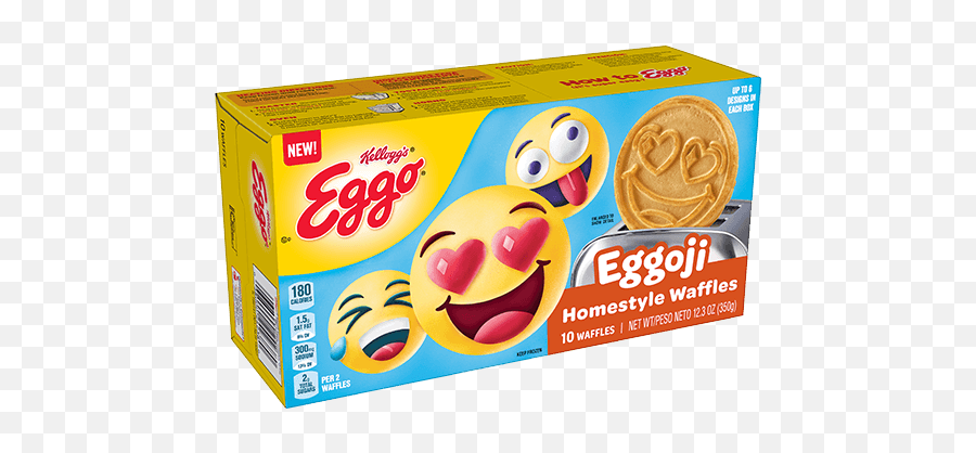 Kelloggu0027s Eggoji Homestyle Waffles Lu0027eggo With Eggo - Eggo Nutri Grain Waffles Emoji,Breakfast Waffle Emojis