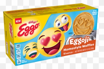 Kelloggu0027s Eggoji Homestyle Waffles Lu0027eggo With Eggo - Eggo Nutri Grain Waffles Emoji,Breakfast Waffle Emojis