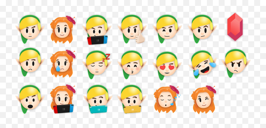 Yuriy Shiryaev - Linku0027s Reawakening Stickers Happy Emoji,Cheer Emoji