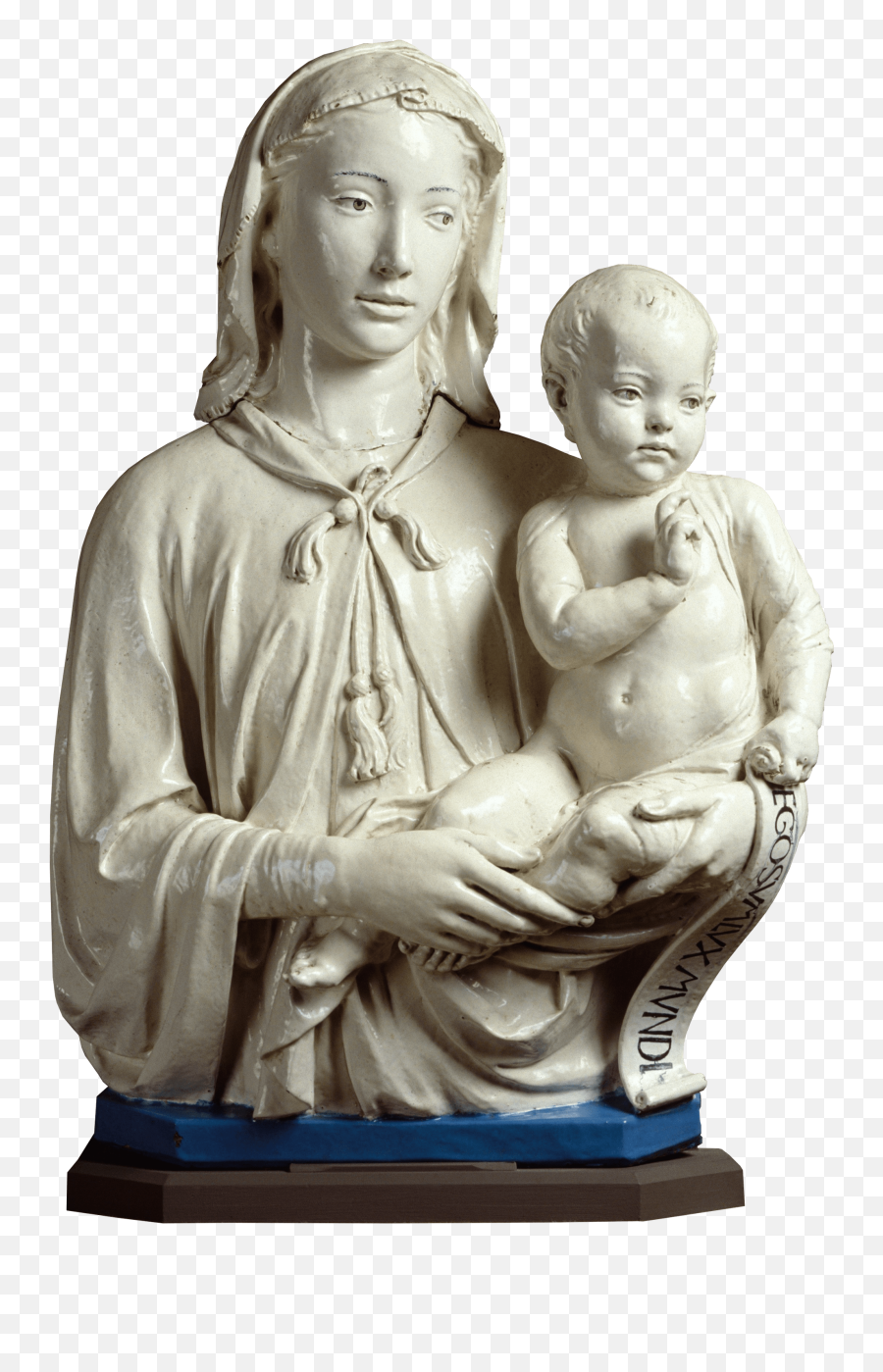 Madonna And Child With Scroll - Luca Della Robbia Madonna And Child Emoji,Renaissance Sculpture Express Emotion