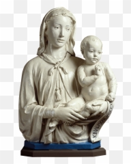 Madonna And Child With Scroll - Luca Della Robbia Madonna And Child Emoji,Renaissance Sculpture Express Emotion