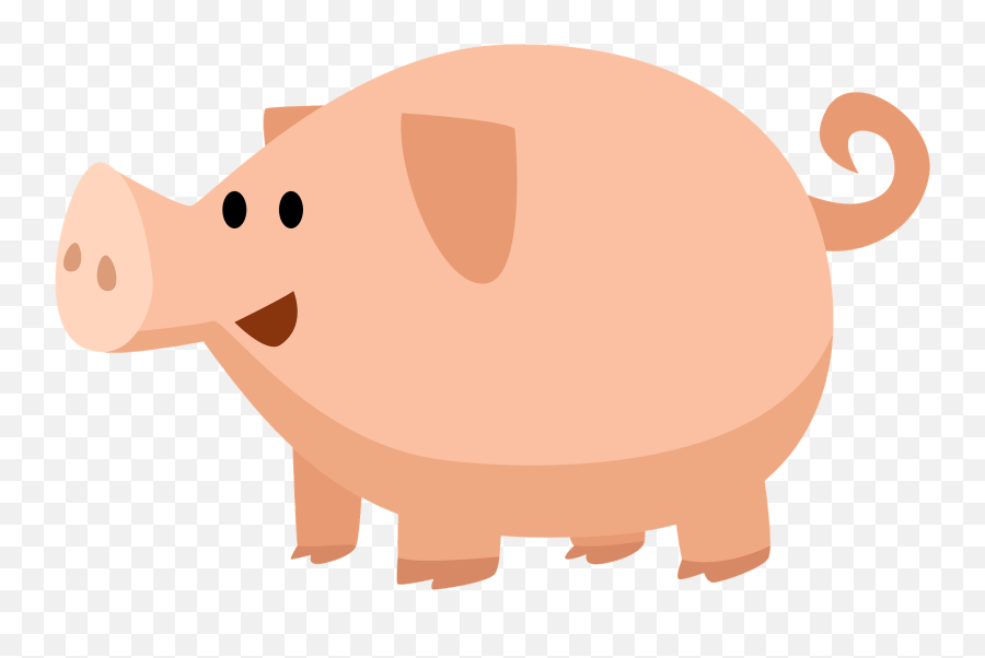 Cartoon Pig Clipart - Big Emoji,Flying Pig Emoji