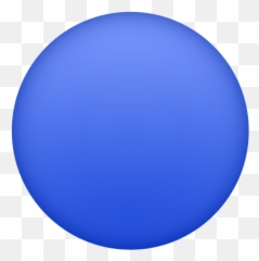 Blue Circle Icon In Emoji Style,Blue Food Emoji
