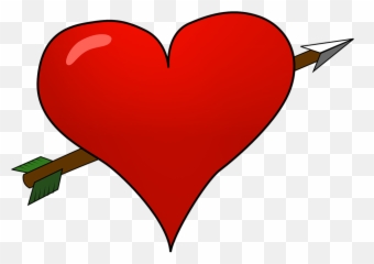 Arrow Clipart Valentines - Valentine Heart Clipart Png Emoji,Heart With Arrow Emoji