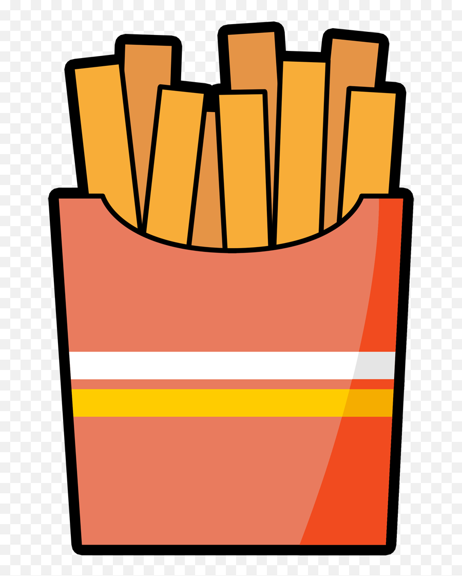 French Fries Clipart - Cute Fries Clipart Emoji,French Flag Chicken Emoji