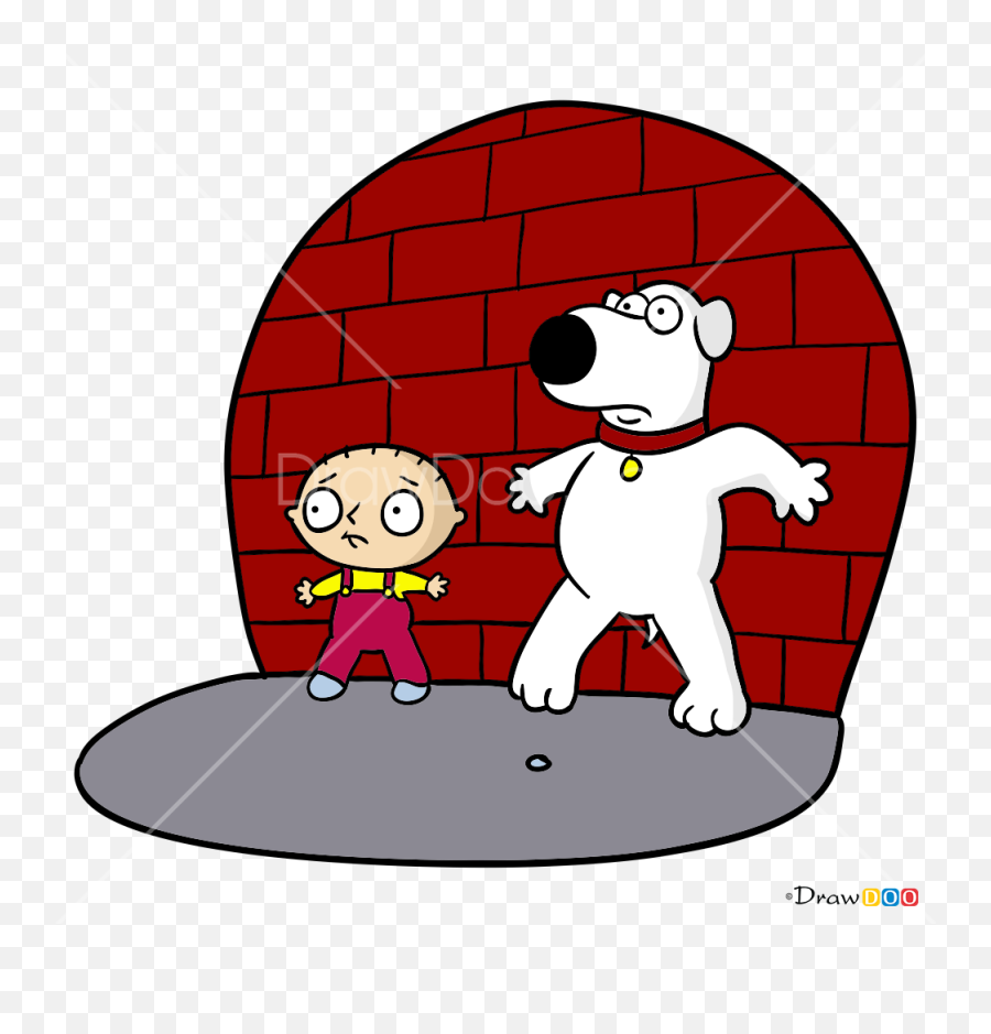 How To Draw Stewie And Brian Family Guy - Fictional Character Emoji,Stewie Emoji