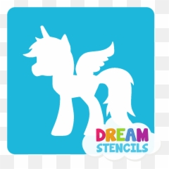 Unicorn Pegasus Glitter Tattoo Stencil - Mythical Creature Emoji,Unicorn Emoji Stencil