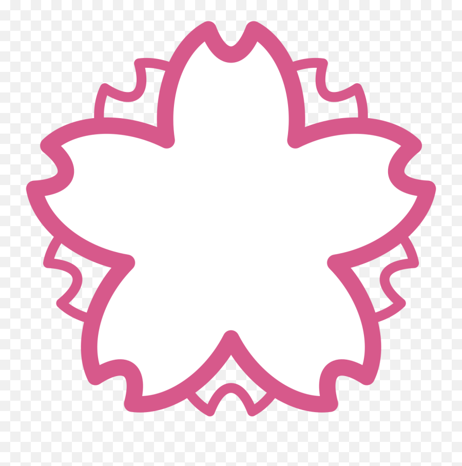 Fileemoji U1f4aesvg - Wikimedia Commons Cherry Blossom Emoji Symbol,Purple Flower Emoji