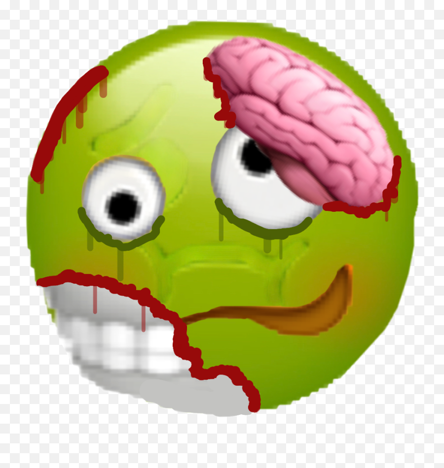 Art Zombie Emoticone Owndesign Sticker - Cccp Emoji,Zombie Emoji