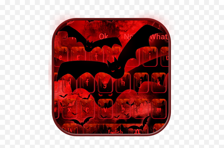 Horror Bloody Bat Theme - Google Play Language Emoji,Bat Emoji Samsung