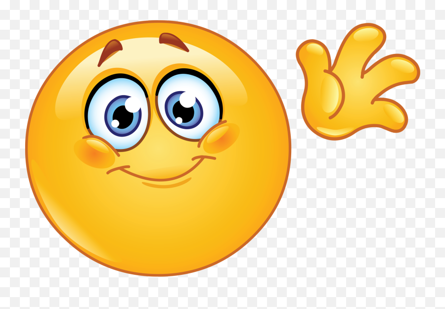 Emoticon Smiley Emoji Vector Graphics - Waving Smiley,Smiley Emoji