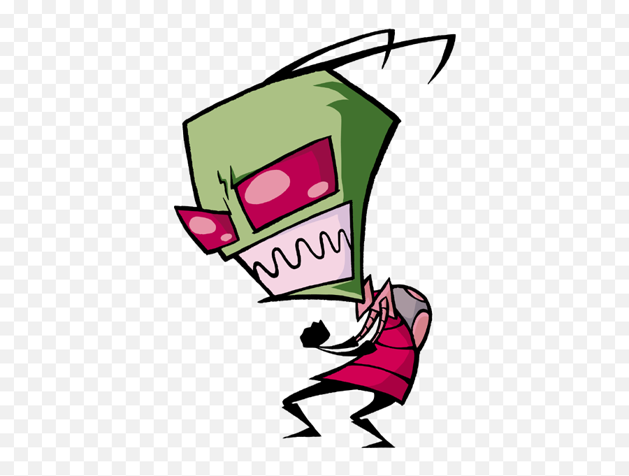 Invader Zim - Invader Zim Cartoon Emoji,Fanfiction Zim Dib Antenna Emotion Movie