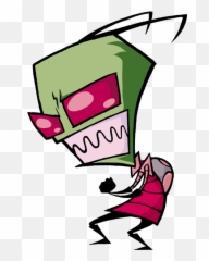 Invader Zim - Invader Zim Cartoon Emoji,Fanfiction Zim Dib Antenna Emotion Movie