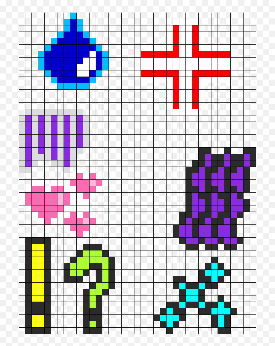 Anime Expression Perlers Perler Bead - Language Emoji,Perler Bead Ideas Emojis