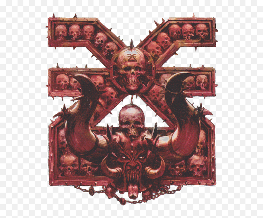 Khorne Warhammer Fantasy Warhammer Art Warhammer - Khorne Sign Emoji,Warhammer Eldar Farseer Emotions