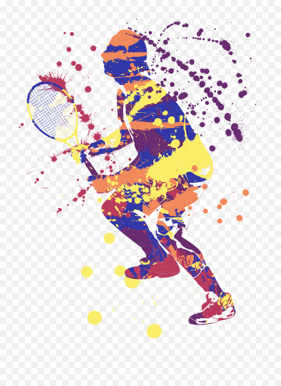Tennis Spieler Kunst Illustration - Tennis Kunst Emoji,Women's Federer Emoji Shirt