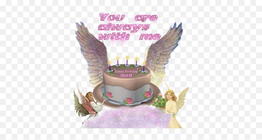 Happy Birthday In Heaven - Heavenly Happy Birthday Mom In Heaven Gif Emoji,Facebook Cake Emoji