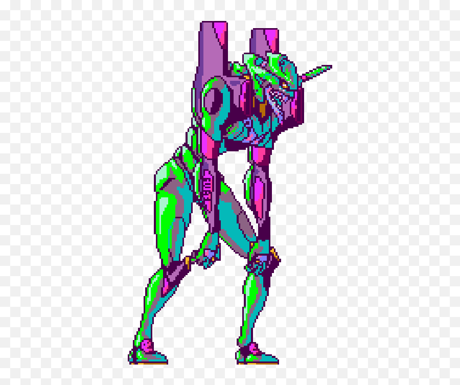 Funny Gifs Evangelion Gif - Vsgifcom Eva 01 Bailando Gif Emoji,Evangelion Told Through Emojis