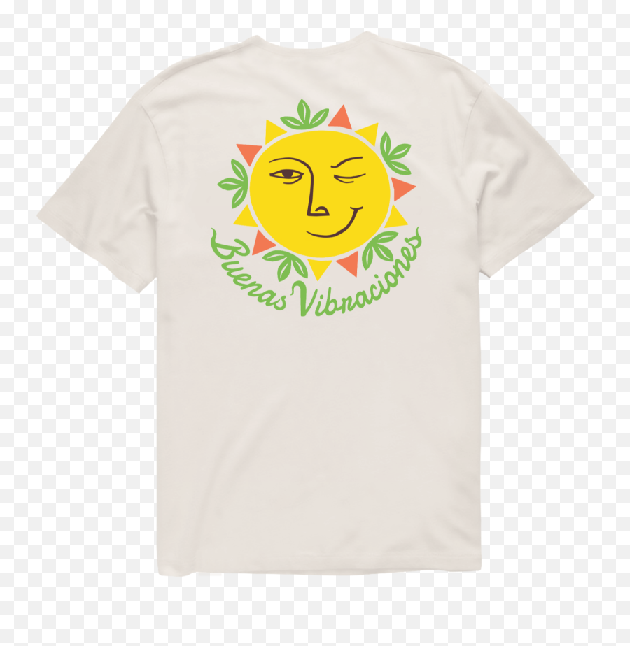 Buenas Vibraciones Organic Tee - Short Sleeve Emoji,Uñas Emoticons