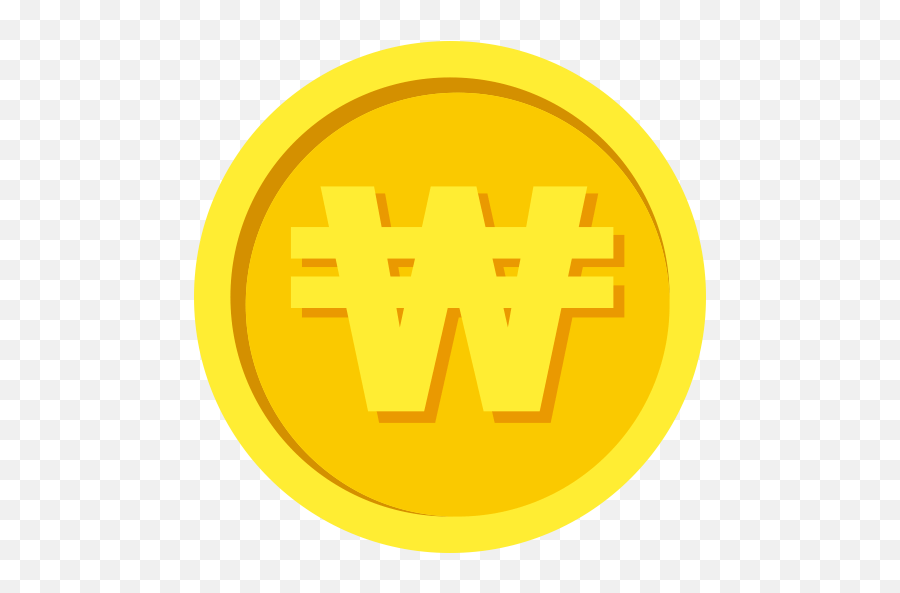 South Korean Won Coin Color Icon Png And Svg Vector Free - Language Emoji,Gold Coin Emoji