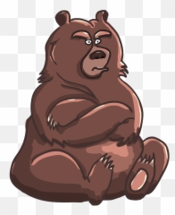 30 Free Moody U0026 Paranormal Illustrations - Cartoon Grumpy Brown Bears Emoji,Thoughtful Pensive Emoticons