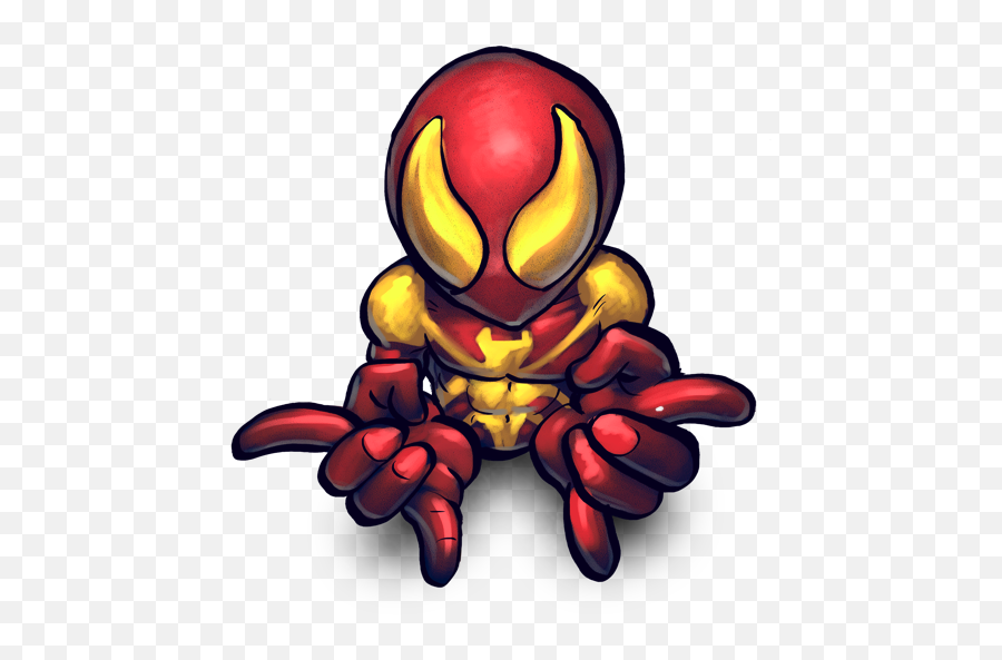 Iron Spider 2 Icon Free Download As Png - Iron Spider Chibi Png Emoji,Spider-man Emoticon