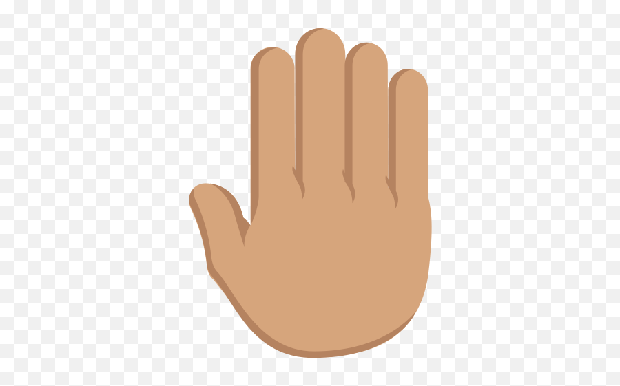 Tõstetud Käsi Keskmine Nahatoon Emoji Kõrglahutusega - Hand,Boi Hand Emojis