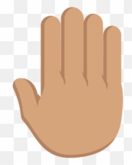 Tõstetud Käsi Keskmine Nahatoon Emoji Kõrglahutusega - Hand,Boi Hand Emojis