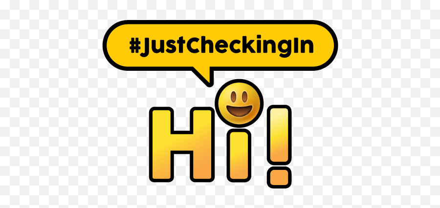 Hi Justcheckingin - Happy Emoji,Hi Emoticon