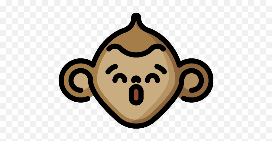 Monkey Vector Svg Icon 15 - Png Repo Free Png Icons Portable Network Graphics Emoji,Llittle Monkey Emojis