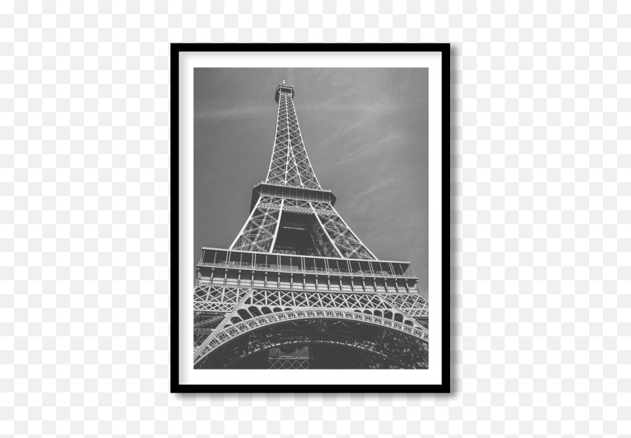 Black U0026 White Photography Wall Art Framed Wall Art Wall - Eiffel Tower Emoji,Plaisir Vs Emotion Eiffel Tower