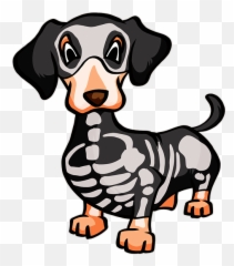 Dachshund Skeleton Carry - All Pouch Emoji,Dachshund Emoticon Facebook