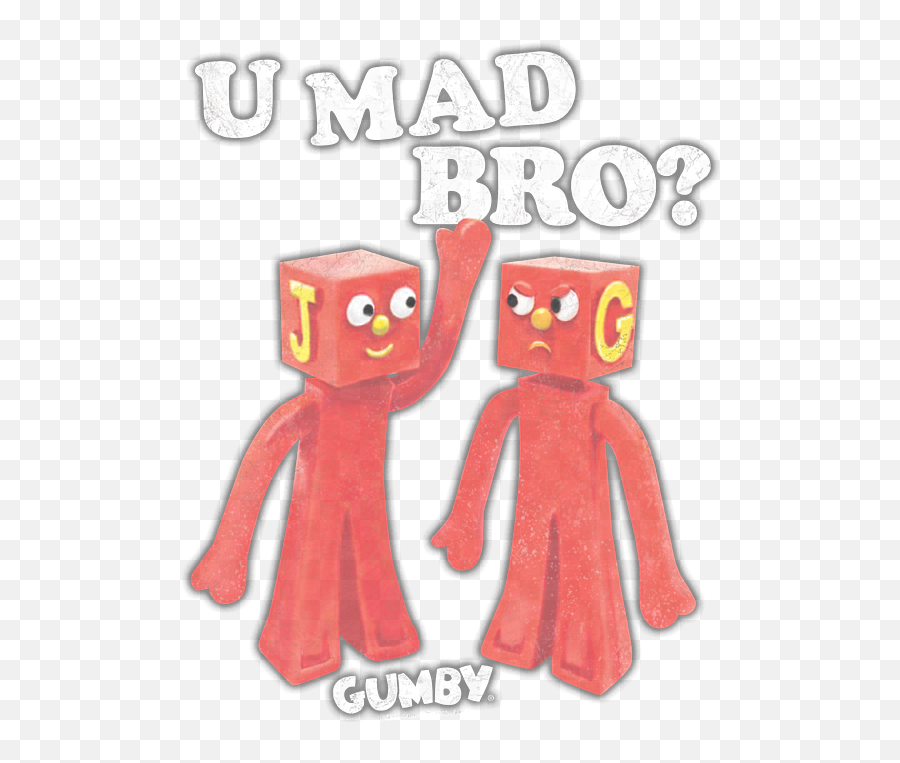 Gumby - U Mad Bro Kids Tshirt For Sale By Brand A Emoji,Emoticon Bendables