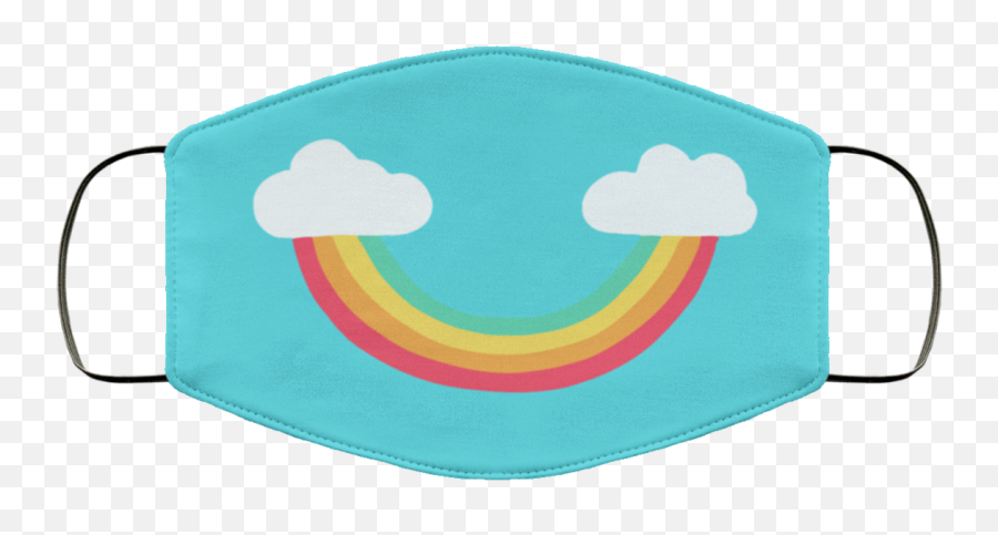 Rainbow Smile Washable Reusable Face Mask Adult Emoji,Silicone Nipple Covers Smile Emoticon