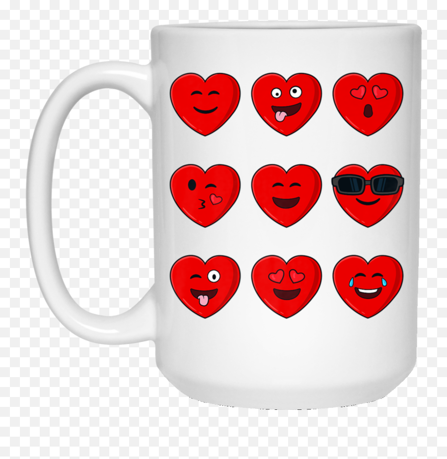Heart Emojis Valentineu0027s Day Funny Emoticons Mug - Awesome,Where Are The Heart Emojis