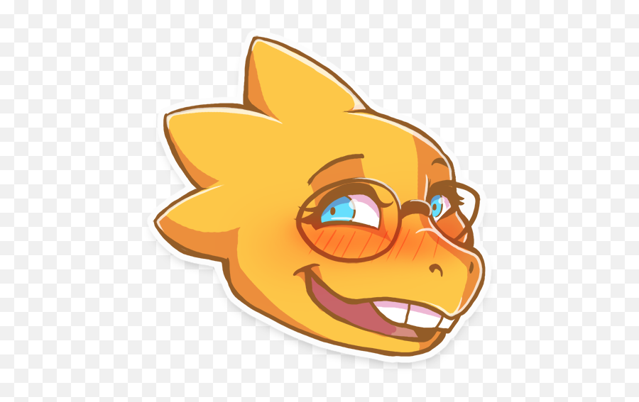 Bear On Twitter Alphys Expressions Have Become Lots Of - Happy Emoji,Undertale Emoticon