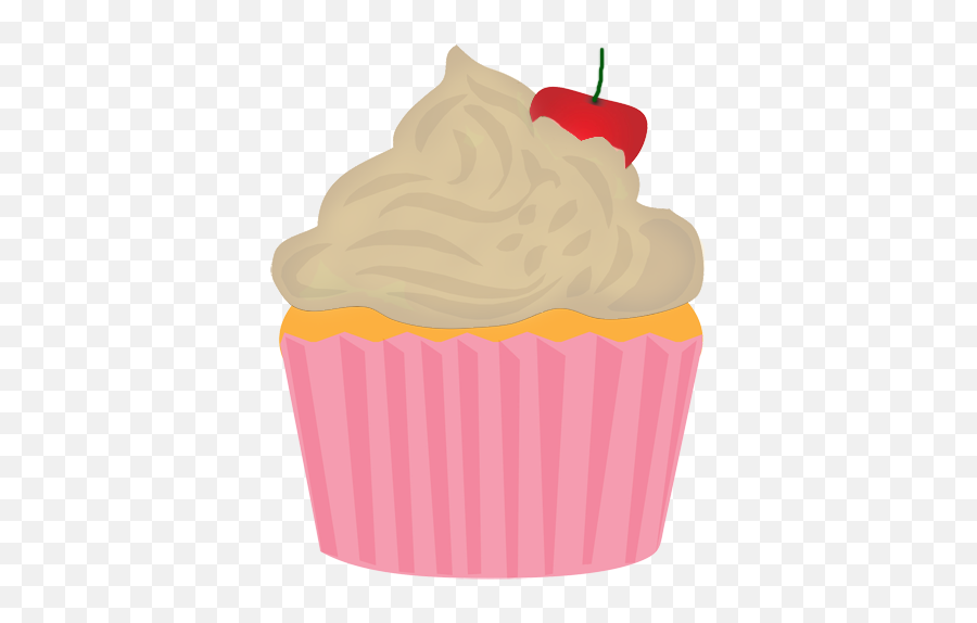 Cute Birthday Cupcake Clip Art Free Clipart Images - Cartoon Transparent Background Cupcake Clipart Emoji,Muffin Emoji