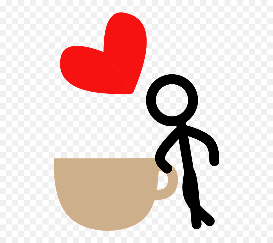 Free Photo Heart Stick Man Coffee Drink Love Hot Drink - Max Emoji,Hot Love & Emotion Virginelle