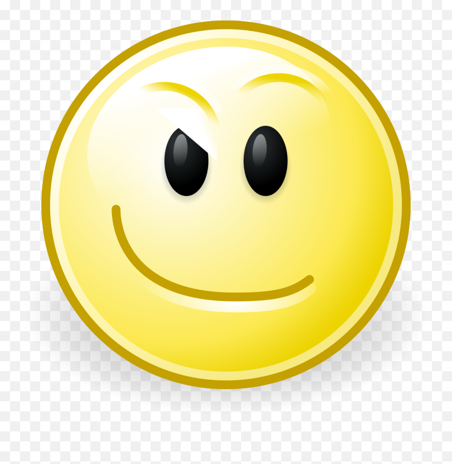 Filegnome - Facesmirksvg Wikipedia Emoticon Emoji,Smirk Face Emoticon